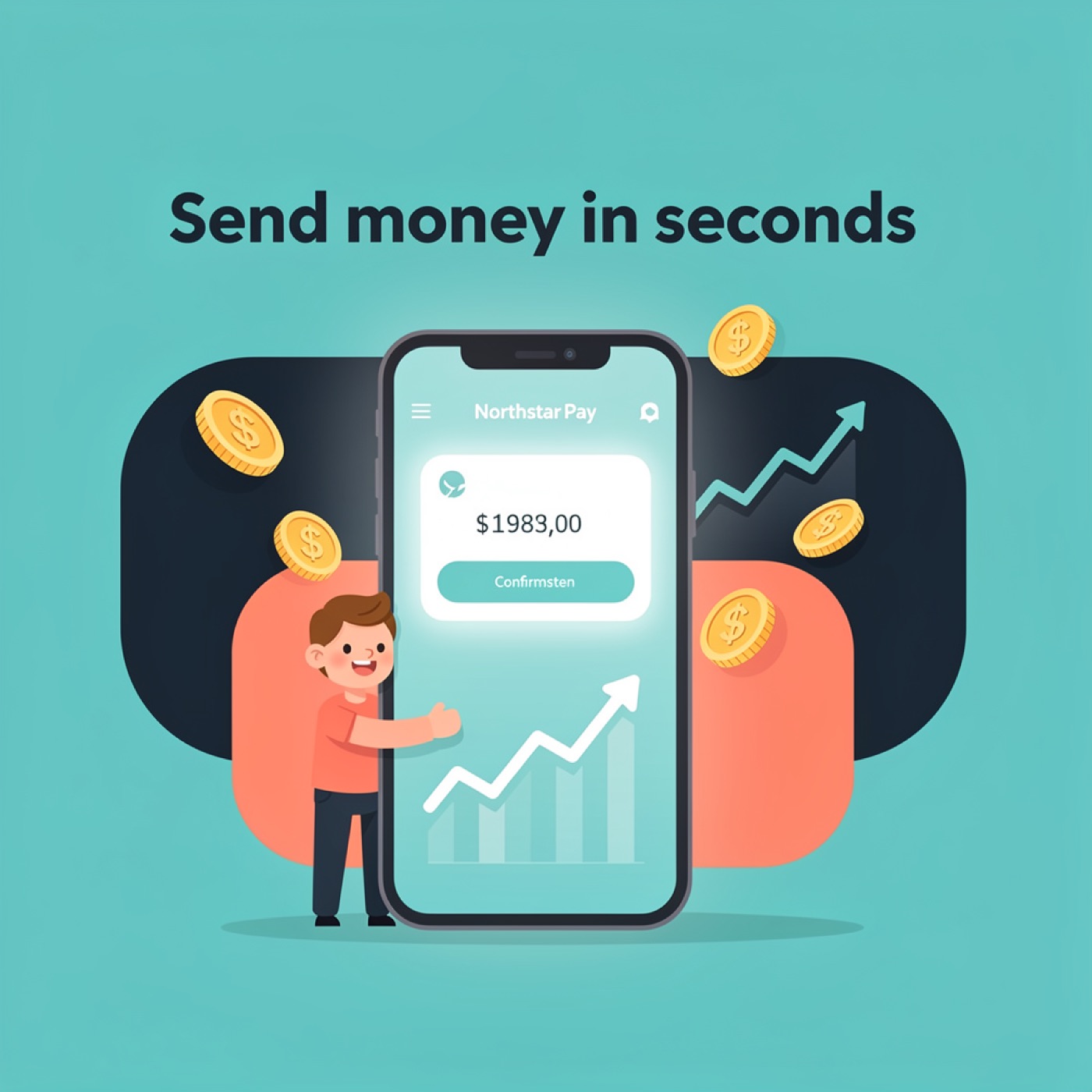 Northstar Pay fintech hero frame